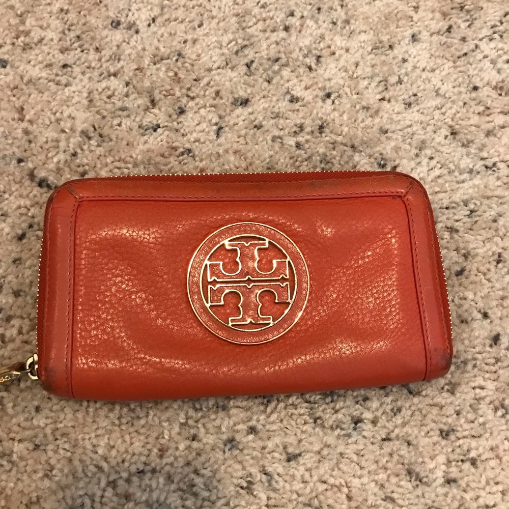 Tory Burch Wallet-Salmon color